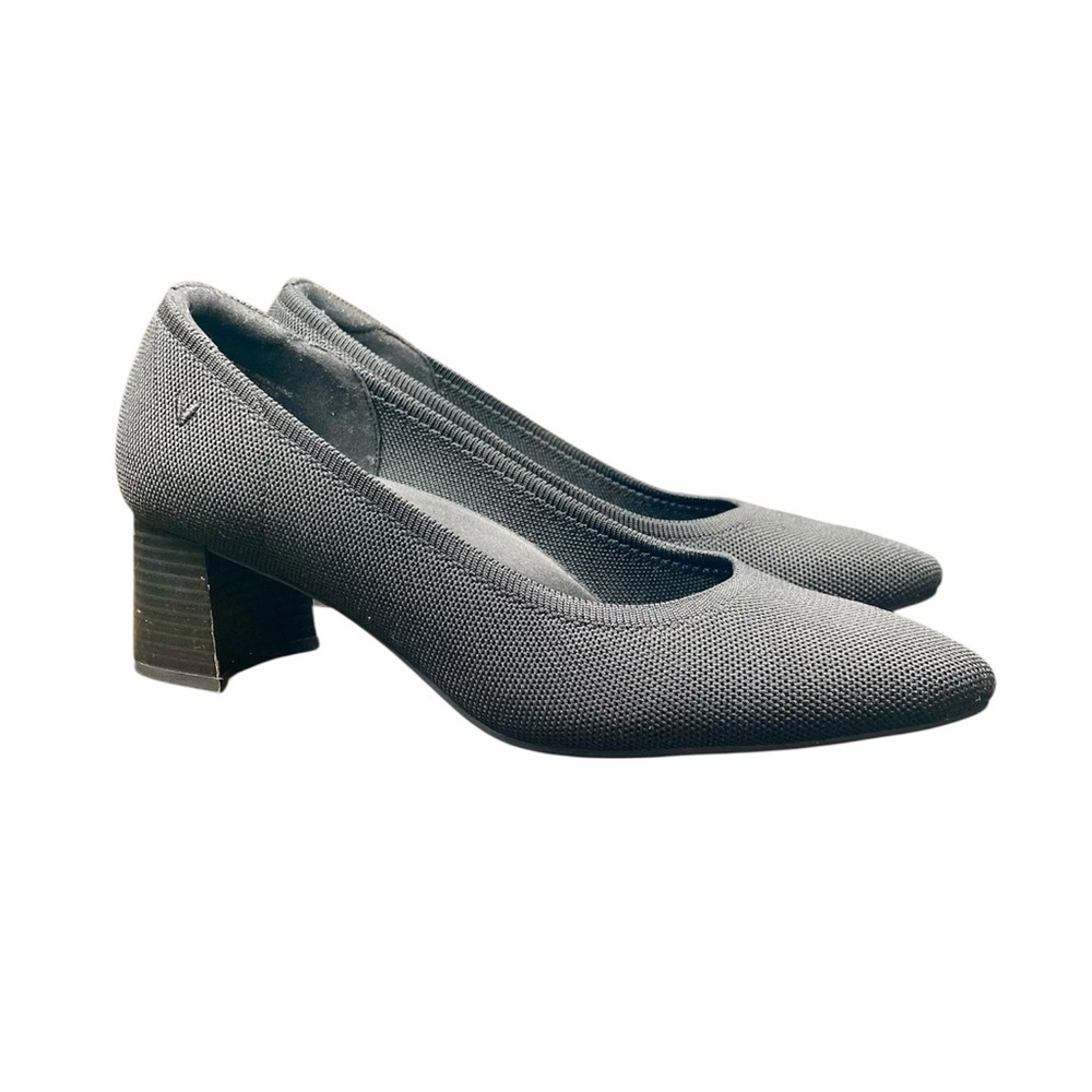 Vivaia Pointed-Toe Stress FREE Chunky Heels (Georgia) Black Size 10.5​